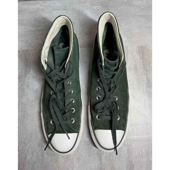 Converse Chuck Taylor All Star CONS Shoes Unisex 12M/14W Green Suede High Top - Picture 7 of 15